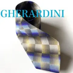 さ*ん様 ネクタイ　GHERARDINI SILK スクエア柄　立体感のある幾何のサムネイル