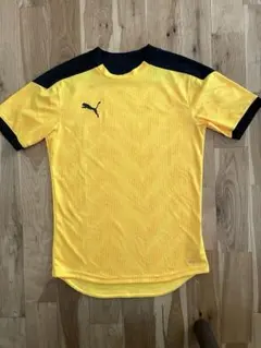 【PUMA 】スポーツウェア サッカーシャツ イエローXブラック 《美品》