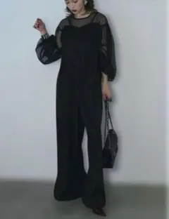 AUBREY andrea&co. チュールドッキングロンパース　オールインワン