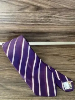 Paul Smith 紫とピンクのストライプ ネクタイ