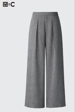 UNIQLOC ツイードタックワイドパンツ 73 試着のみ　完売品