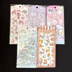 【正規品】　サンリオ　ジュエルマシュマロステッカーズ　５枚セット