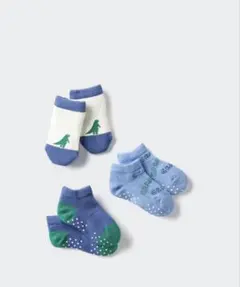 ユニクロ【新品未開封】ソックス ３足組 9~12cm