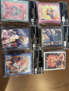 ワンピースカード　スリーブ6点まとめ売り　ナミ、チョッパー、サボ、ヤマト等