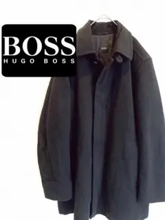 896 HUGOBOSS ロングコート ウール100% ダークグレー XL 50 - メルカリ