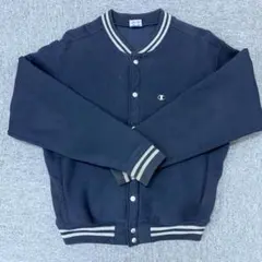 Champion WARMUP リバースウィーブ 紺 M スナップ
