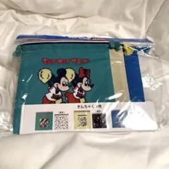 【新品未使用】ディズニーリゾート 巾着 3枚セット