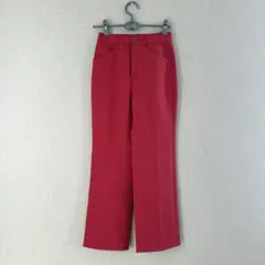 GU ジーユー スラックス 赤 パンツ オフィスカジュアル