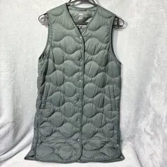 UNIQLO ユニクロ ウルトラライトダウン ロングベスト ダークグリーン M