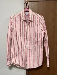 希少❗️3日間限定出品❗️HYDROGEN ピンク ストライプ 長袖シャツ 着用感M