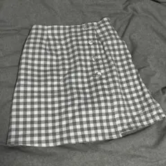 OLIVE des OLIVE チェック柄ミニスカート