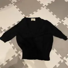UNITED ARROWS ブラック カーディガン 半袖のサムネイル