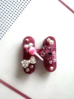 ハンドメイド アルファベットチャーム レジン　イニシャルチャーム　オーダー