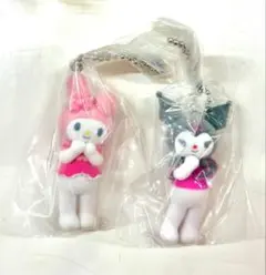 サンリオキャラクターズ　ミニチュアチャーム　ライブキャラクター クロミ マイメロ