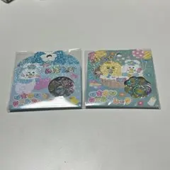 おぱんちゅうさぎ　んぽちゃむ　 おはじきシールフレーク2種のサムネイル
