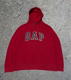old gap ギャップ y2k パーカー hoodie シティーボーイ 赤 L
