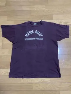 80s champion MAYOR DALEY 55 ナンバリングTシャツ