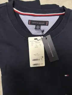 TOMMY HILFIGER ネイビー クルーネック Tシャツ XXL