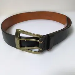 【極上イタリアンレザー】アダムエロペ×カルロバダラッシ ダブルピンベルト 黒