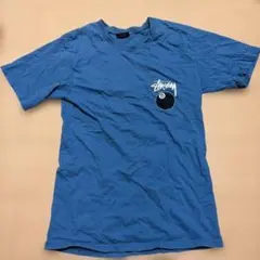 Stussy 青 緑　Tシャツ S 8ボールロゴ