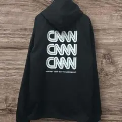 cobachi ブラック CNN フード付きアウター コ－チジャケット