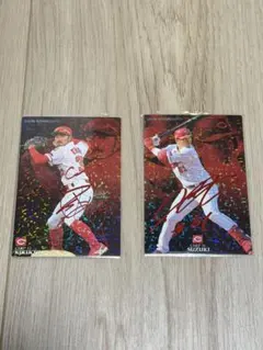 プロ野球チップス 2017 スターカード 鈴木誠也 新井貴浩 - メルカリ