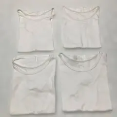 ユニクロ コットンフライスインナー 120cm 4枚セット 묶음 판매 ①