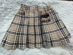 子供服　チェック柄プリーツスカート 100cm