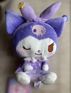 高さ20センチ　クロミぬいぐるみ＊パープルver. ☆星柄ワンピ