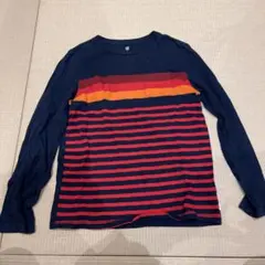 GAP 長袖カットソー Lネイビー/レッド/オレンジ