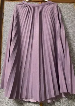GRL グレイル　ロングスカート　プリーツスカート　パープル　Mサイズ