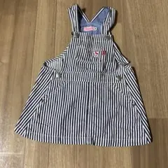 ホットビスケッツ ストライプ ジャンバースカート M80-90