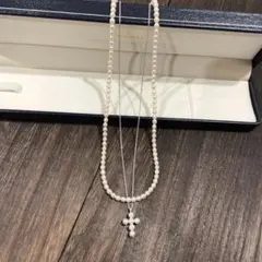 田崎真珠TASAKI ベビーパール　ネックレスセット　シルバー