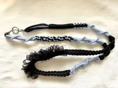 パラコード　スマホ　ショルダー　ストラップ　ハンドメイド　フリル　リボン