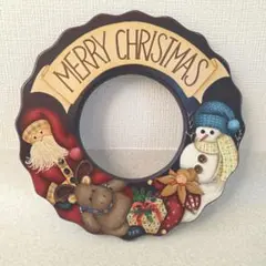 トールペイント　クリスマスリース　くま xmas クリスマスリース カントリー クマ | 雑貨屋 HarryChop