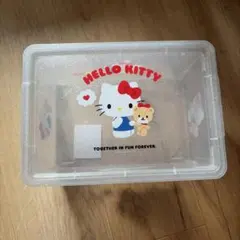 希少 キティちゃん クリアボックス ラメ入り 小物入れ 収納HELLOKITTY