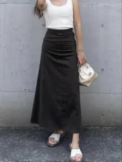 room 306 contemporary コットン　リネン　ロングスカートのサムネイル