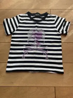 Orist ストライプ Tシャツ ドクロがかわいい♡Tシャツ 100cmのサムネイル