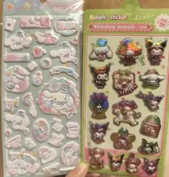 シナモン　シナモロール　マシュマロシール　立体シール　マイメロ