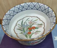 有田焼 幸山窯 金彩花紋様 菓子鉢 飾り鉢 和食器