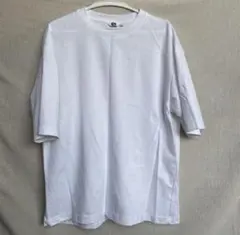 UNIQLO U エアリズムコットンオーバーサイズTシャツ　五分袖　ホワイトXL