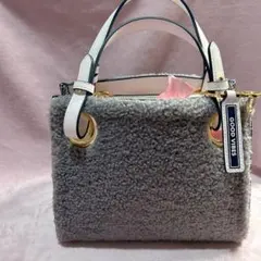 サマンサベガ　ロゴベルトボアバッグ　￼グレー