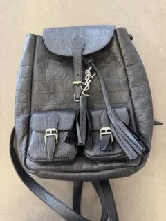 レア品　SAINT LAURENT ブラック リュック・バックパックのサムネイル