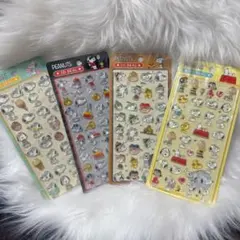 スヌーピー 3Dシール 4枚セット