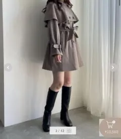 ケープセットミディコート