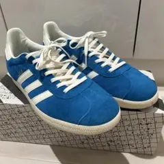 adidas GAZELLE ブルー×ホワイト　箱なし