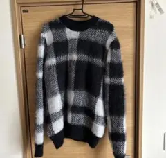 MAISON KITSUNÉ チェック柄 ニットセーター 長袖のサムネイル