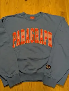 Paragraph P08 青色 ロゴスウェット