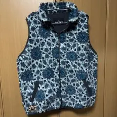 Amina x Ogrn ボアベスト ブルー系 エスニック