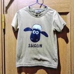 ひつじのショーン 半袖Tシャツ ベージュ　サイズ110　(062)　同梱無料のサムネイル